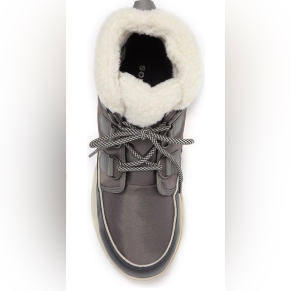 SOREL Explorer Carnival Boot with Faux Fur Collar ✨ Quarry Size 9 | waterproof - Picture 4 of 13